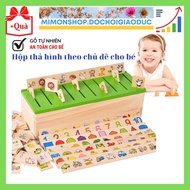 Themed Drop Box - Montessori Teaching Materials - Safe Wooden Toys for Children to Develop MIMON Thi