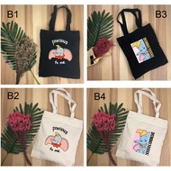 Dumbo Canvas bag Shopping Tote bags Tote bag Bag Tuisyen Sekolah Tuition bag Shoulder bag