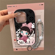 Phone Case With Lanyard Samsung A14 A54 A13 A30s A11 A32 A05 A50s A53 A03s Sweet molly Silicone CH14