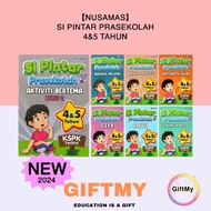 【Nusamas】Si Pintar Prasekolah 4&amp;5 Tahun — Buku Latihan KSPK / Preschool Activity Book