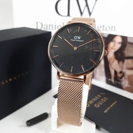 Original Daniel wellington original Watches DW ORI Petite melrose black rosegold free bubble wrap