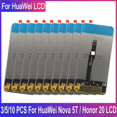 3/5/10 PCS Original LCD Display For Huawei Nova 5T YAL-L21 L61A L71A LCD Screen Touch Display Digiti