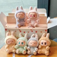 AX Gantungan Terbaru Motif Boneka Labubu Full Body Kaki Kepala Bisa Diputar Baba Head Gantungan Tas 