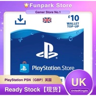 【NEW】PSN United Kingdom PSN Wallet UK Sony Playstation Credit Network Gift Card 10/15/20/25/35/50 Po