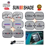 2 Pcs Universal Car Side Window Foldable Sunshade Ralliart / Wira / Proton / Eontech