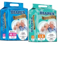 DIAPEX BASIC ADULT DIAPERS M(10s) / L(8s)