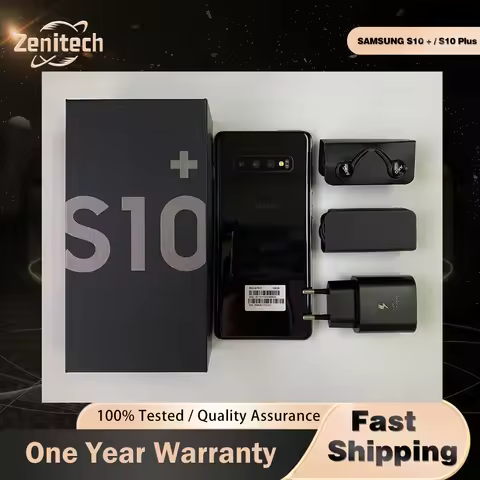 97% new Samsung Galaxy S10+ S10 Plus mobile phone G975U G975F 8GB RAM 128GB ROM 12MP*2+16MP+10MP+8MP