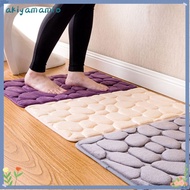 AKIYAMAMIO 40*60cm Bathroom Carpet Feet Pad Floor Pebbles Soft Doormat