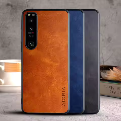 Case for Sony Xperia 1 5 10 ACE 2 II III IV XZ3 funda Luxury Vintage leather skin cover for sony xpe