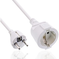 Inline CEE 7/7 Protective Contact Extension Cable for Indoor Use, GS Certified with Child Protection