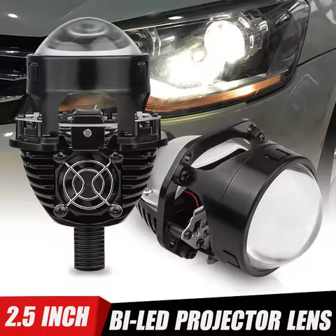 2.5 inch H4 H7 Bi-led Projector Lens For H1 H4 H7 9005 9006 Car Headlight High Low Beam 100W 20000LM