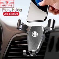 MG Car Air Vent Handphone Stand Auto Scaling GPS Phone Holder Grip For MG5 MG3 EV 4 5 6 EP 2023 Exte