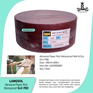 Abrasive Cloth Roll- Kertas Amplas Roll Waterproof P80/5R - Langsol