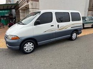 2000年 豐田海力士【2.7 白灰色 自排 一手車 里程12萬 雙色超美 車況佳 內外漂亮 免整理 無待修】HIACE
