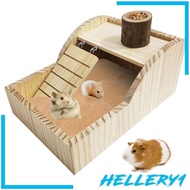 [Hellery1] Wooden Hamster House Cabin Hamster Hideout for Gerbils Hamster Small Animals