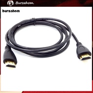 BUR_ 1m 1080P High Clarity HDMI-compatible V14 Male to Male Cable Video Adapter Cord for TV DVD Moni
