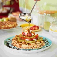 HARRIETT Drizzle Sauce Spoon, Stainless Steel Long Handle Gravy Ladle, Scoop with Spout Rust-proof D