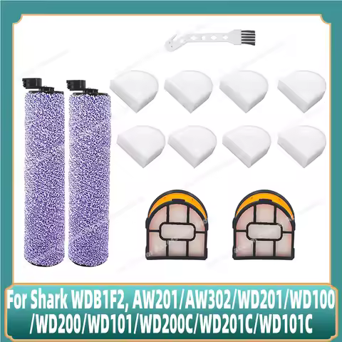 Compatible For Shark WDB1F2 WD201 WD201C WD100 For HydroVac XL 3-in-1 Vacuum Cleaner Accessories Rol