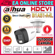 Dahua Smart Dual Light Audio 5MP 1620P Full HD Outdoor Bullet CVI Camera DH-HAC-B1A51-A-IL CCTV Buil