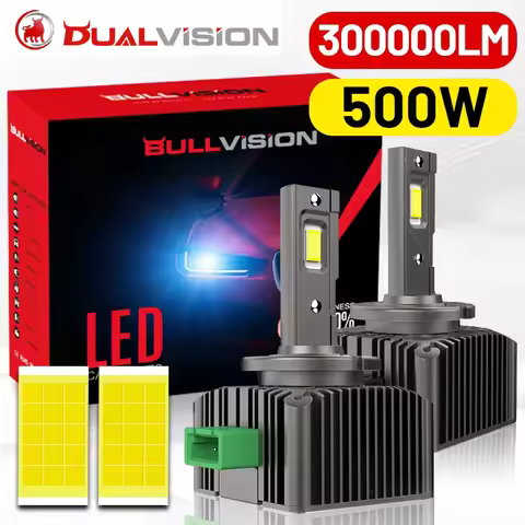 Dualvision D1S Led Headlight D3S Canbus Bulb CSP D4S D5S D2S D8S Led 300000LM 500W Super Bright D1R 