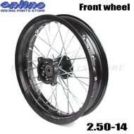 14" Inch Front Wheels 2.50-14 Alloy Rim For KAYO BSE Apollo Xmotos Racing Supermoto Dirt Pit bike Of
