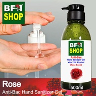 Anti Bacterial Hand Sanitizer Gel with 75% Alcohol  - Rose Anti Bacterial Hand Sanitizer Gel - 500ml