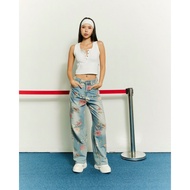W.B PROJECT- floral jeans