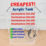 SG READY STOCK | (CHEAPEST) Acrylic Tank Aquarium (Betta Fighting Fish Guppy Tetra Tanks)