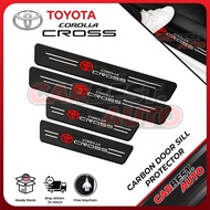 TOYOTA Corolla Cross Car Door Sill Strip Step Anti Scratch Protector Sticker Accessories Bodykit 202