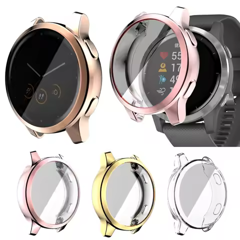 Protective Case For Garmin Venu 2 / 2S Smart Watch TPU Plating Protection Frame For Garmin Vivoactiv