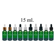 [แพ็ค100] พร้อมส่งขวดแก้วสีเขียว ขนาด 5ml 10ml 15ml 20ml 30ml 50ml 100ml ดรอปเปอร์ dropper ขวดแบ่ง ข
