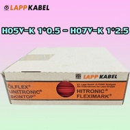 H05V-K 1*0.5-H07V-K 1*2.5 SQ.MM. White Wiring CABLE ′′LAPP CABLE′′ (100M./ROLL)