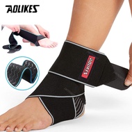 AOLIKES 1 PCS Elastic Silicone Ankle Support Brace Strap Basketball Football Ankle Brace Wraps, Adju