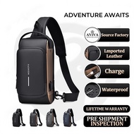 AVIVA Motorcycle Shoulder Bag Chest Waterproof USB