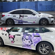 十一代思域庫洛米車貼小鵬比亞迪卡通可愛車身貼寶馬奔馳裝飾貼畫
