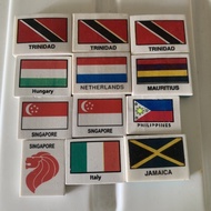 Flag country and other collectible erasers