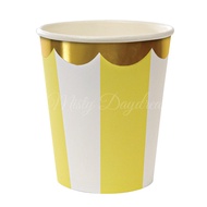 Stripe Cups (Set Of 8) – Yellow