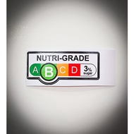 (SG SELLER 🇸🇬) Nutri-Grade Sticker for Beverages (Waterproof) can put in fridge &amp; Freezer