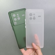 Vivo X80 Pro X80Pro Casing No-fingerprints Soft Translucent Slim Phone Case Cover