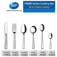 TOFFI F4000 Series Sudu Garpu Besi Keluli Tahan Karat Stainless Steel Cutlery Dessert Knife Fork Spo