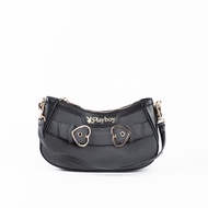 Playboy รุ่น Lovelock กระเป๋าสะพายข้างผู้หญิง รหัส ST-BS244PB123 ดีไซน์ สะพายไหล่แต่งอะไหล่หัวใจคู่