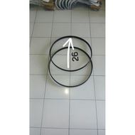 26 inch bass drum rims