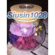 🌷永生花🌹彩色自動轉燈玻璃瓶款🎁