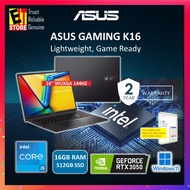 ASUS K16 GAMING LAPTOP (i5-13420H/16GB/512GB /NVIDIA RTX3050 6GB/16" FHD+ 144HZ /W11/BAG)
