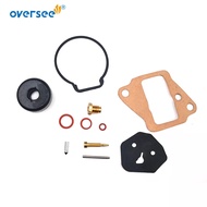 Oversee 677-W0093-00 New Carburetor Repair Kit for Yamaha 9.9HP 15HP Outboard Engine 677-W0093-04, 6