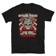 Graphics Printed Veteran Defining Forces 2Nd Amendment Freedom T-Shirt