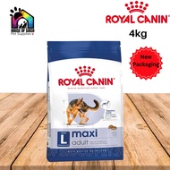 Royal Canin Maxi Adult Dry (4kg) Dog Food - Size Health Nutrition