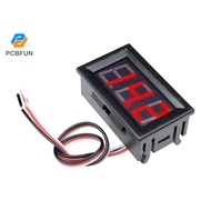 Pcbfun 0.56 Inch DC 3-30V Digital Voltmeter Voltage Tester Gauge LED Display Volt Meter for Solar Ba