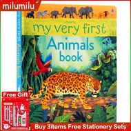 Usborne Animal Book หนังสือภาพต้นฉบับภาษาอังกฤษ My First Animals Book Children S Animal Science Popu