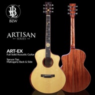 BLW Premium ARTISAN Series Full Solid Spruce Mahogany Back and Side Acoustic Guitar ART-EX